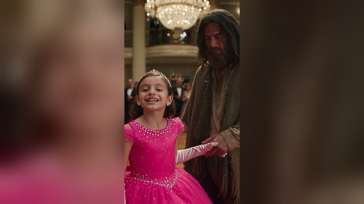 Niña en silla de ruedas sorprende a todos al bailar con un mendigo